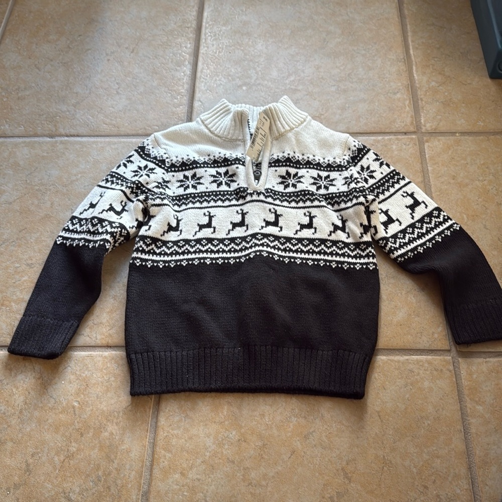 Toddler Boys The Children’s Place Christmas Sweater Size 2T NWT